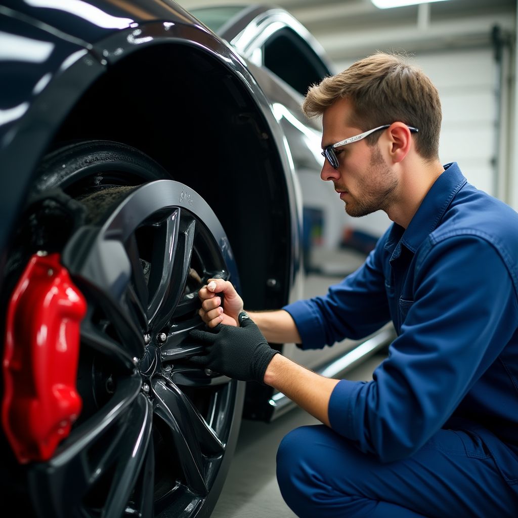 Service de freins pour voitures de luxe